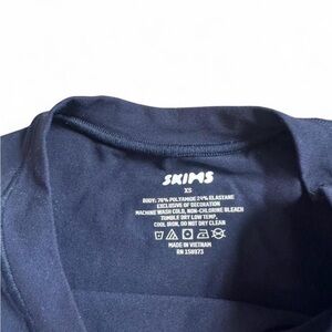 Skims navy blue cotton t-shirt